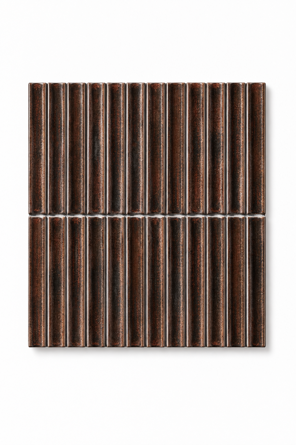 Yukasumi Mosaic Sample | Fluted Glazed Porcelain Tile | INAX