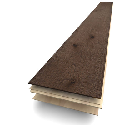 Peat Oak Engineered Wood Sample