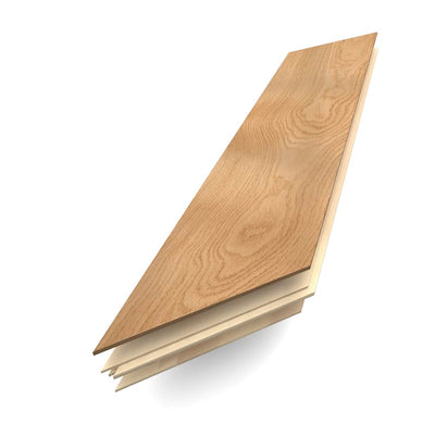 Taupe Oak Chevron Engineered Wood Sample