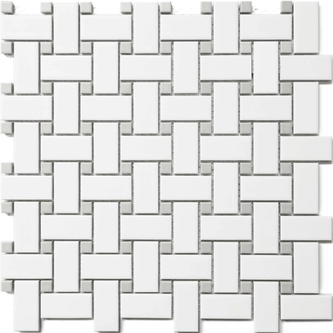 Display Series - Basketweave Mosaic Porcelain