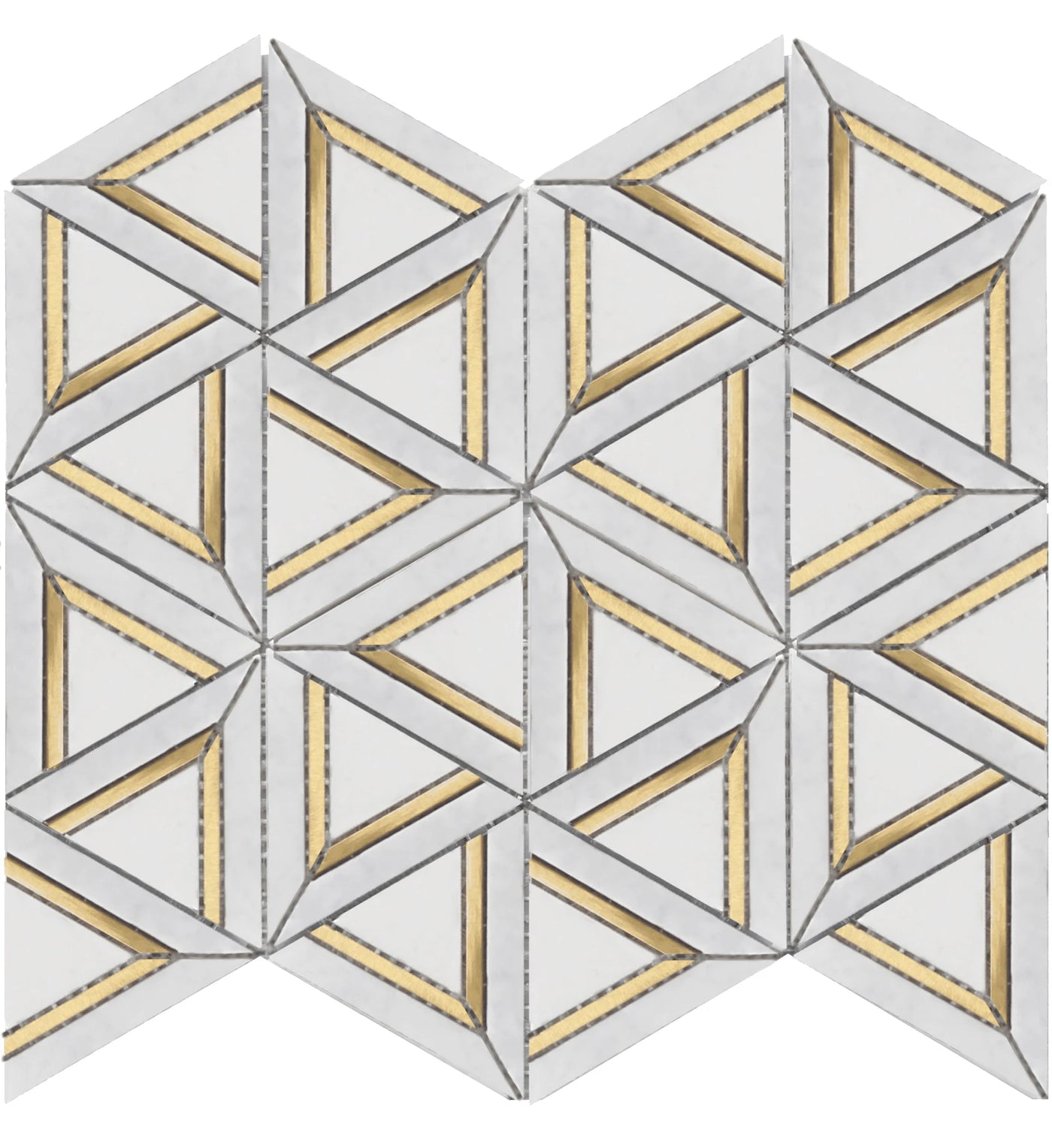 Casafina - Metal Geo Mosaic Marble