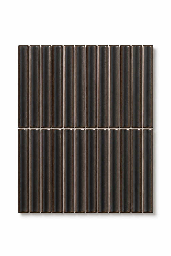 Yukasumi Mosaic Sample | Fluted Glazed Porcelain Tile | INAX