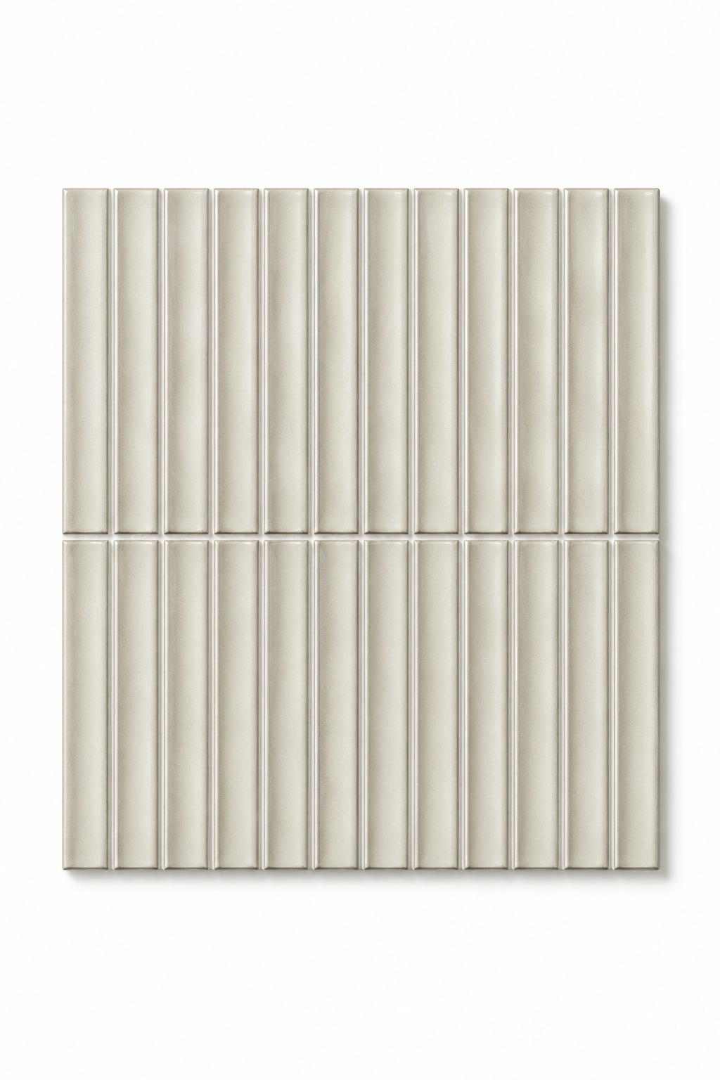 Yukasumi Mosaic Sample | Fluted Glazed Porcelain Tile | INAX