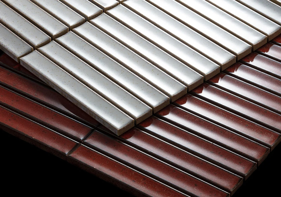 Yuki Border Mosaic | Glazed Porcelain Tile | INAX – Karen Pearse Home