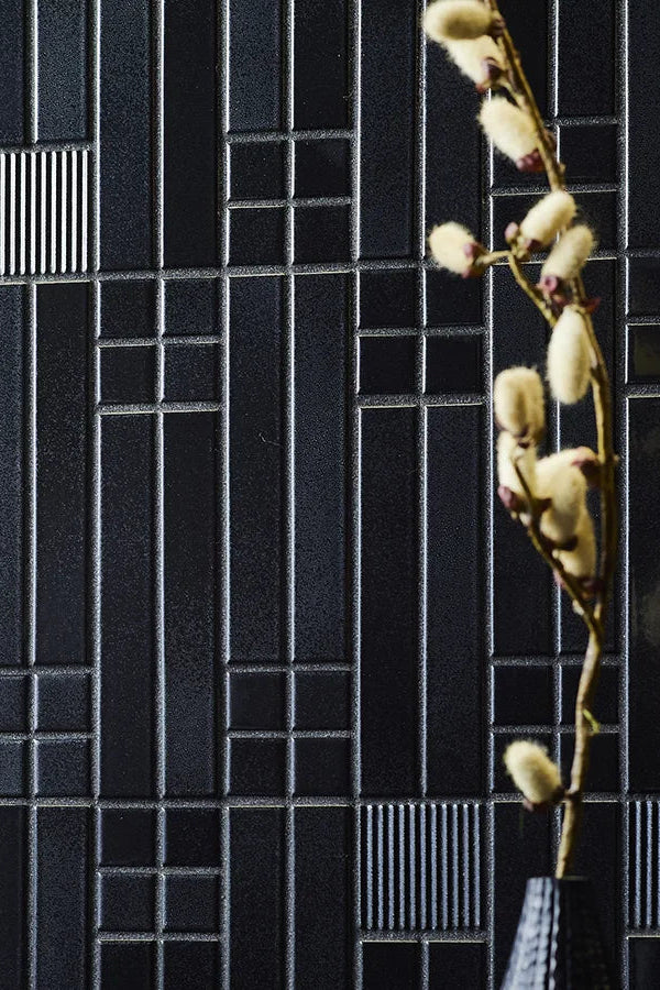 Biyusai Border | Glazed Porcelain Mosaic Tile | INAX – Karen