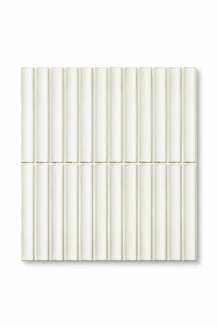Yukasumi Mosaic Sample | Fluted Glazed Porcelain Tile | INAX