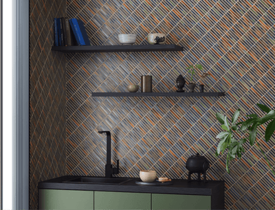 INAX Yohen Border Mosaic Porcelain