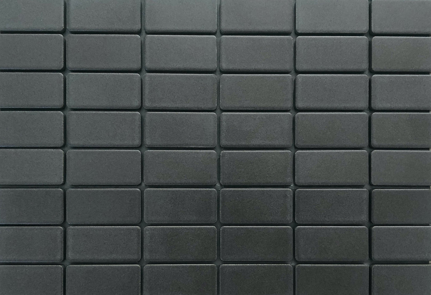 2x1 Porcelain Black Mosaic Sample