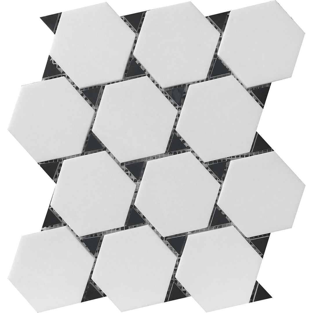 Casafina - Hex and Dot Marble Mosaic