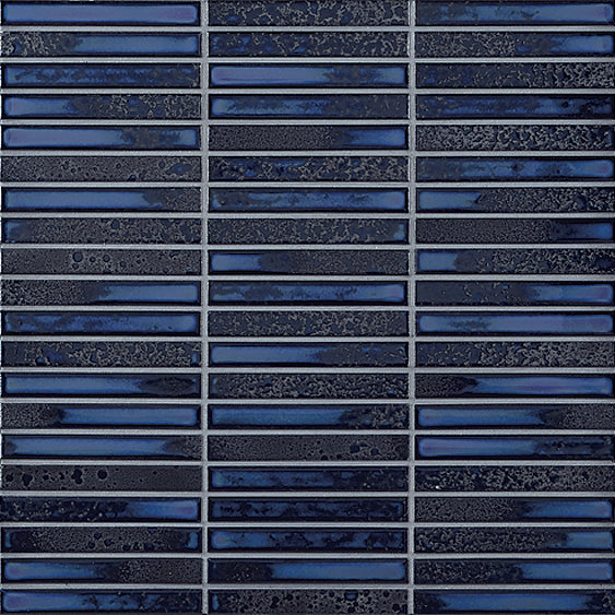 Yohen Border Blue Mix Mosaic Sample