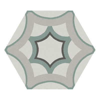 Parchment Colorful Pattern mix Porcelain Tile SAMPLE